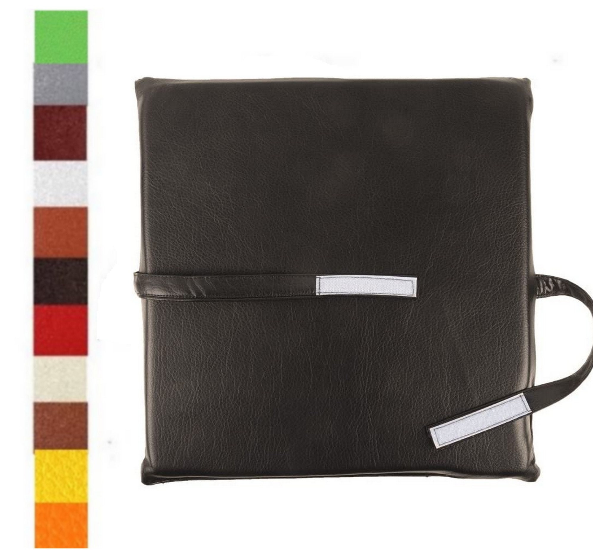 Galette, Coussin, Dessus de Chaise Imperméable Simili Cuir 38x38cm Coloris Au Choix