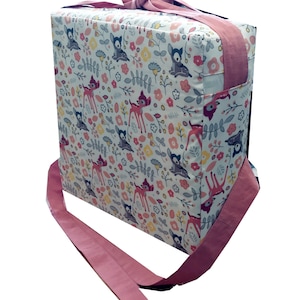 Accent chair cushion, children's booster cushion with removable cover zip closure 32x32x8cm Colors of your choice Bambi