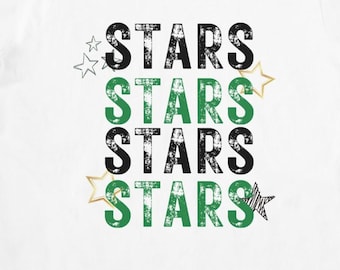 Estrellas de hockey PNG: Diseño de sublimación (Descarga digital)