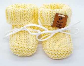 Knitted baby socks/baby boots, first socks for babies, newborn socks for boys and girls, birth gift, knitted baby clothes