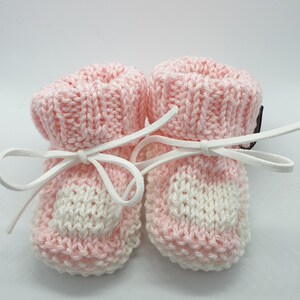 Knitted baby socks/baby boots, first socks for babies, newborn socks for boys and girls, birth gift, knitted baby clothes image 3