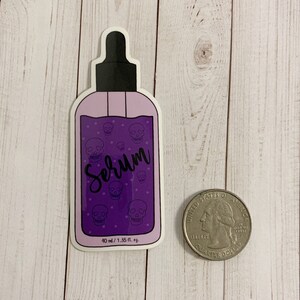 Sticker for this listing next to a quarter coin