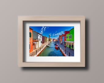 Venice Burano, Italy Photography, Wall art, Italian wall decor, colorful picture, Travel photos, instant digital download