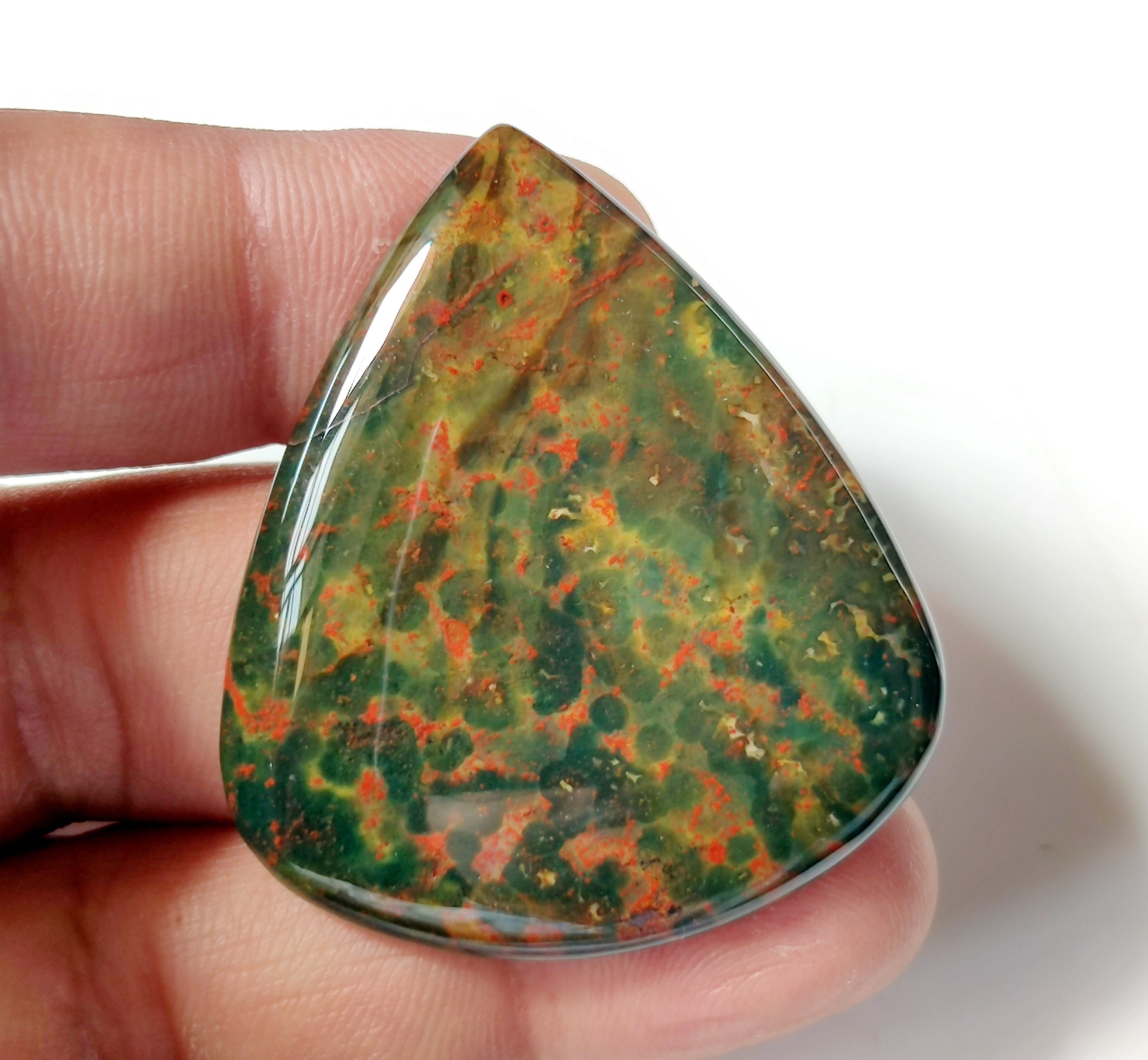 NATURAL BLOODSTONE JASPER Loose Gemstone 74Ct Bloodstone Etsy