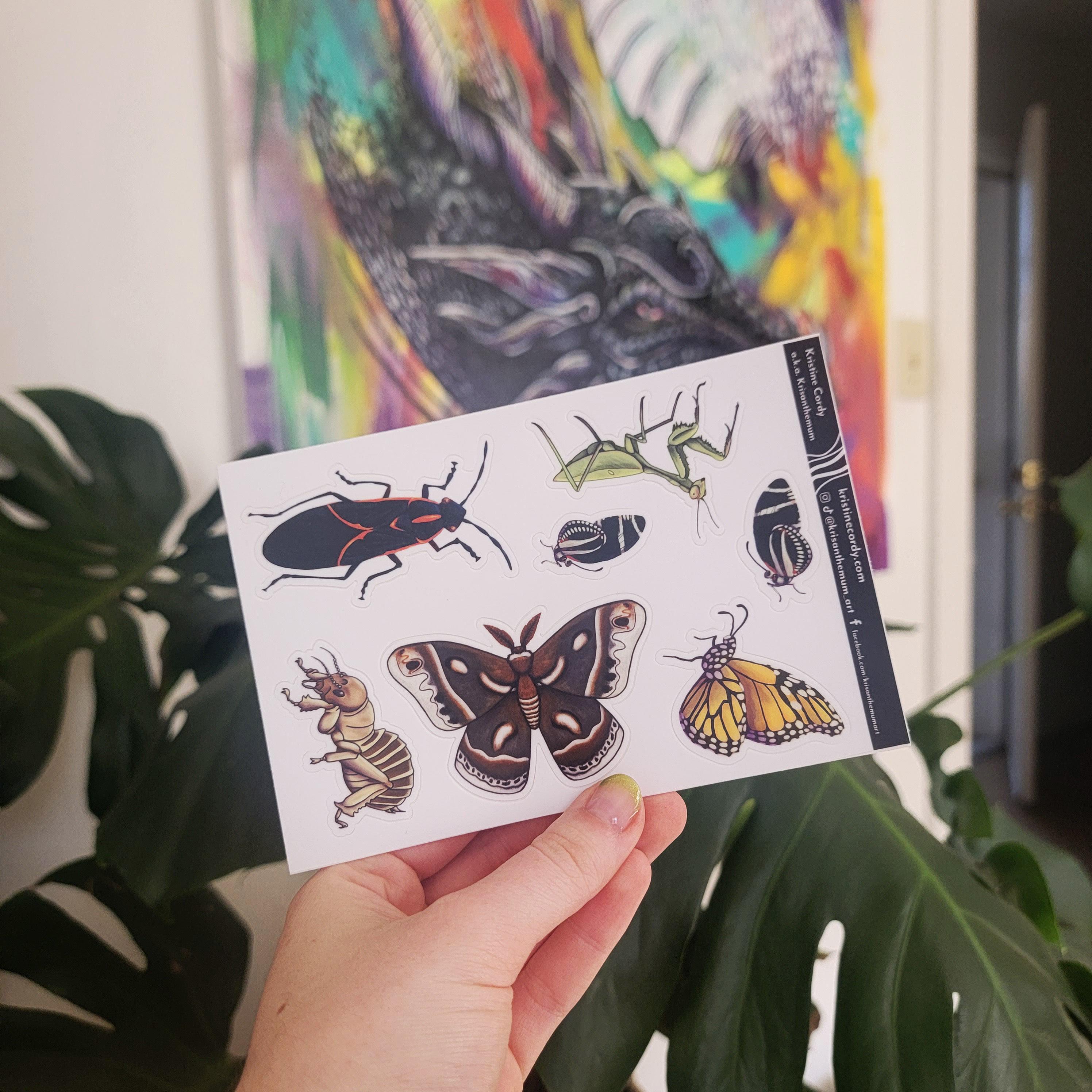Bugs Sticker Sheet - Etsy