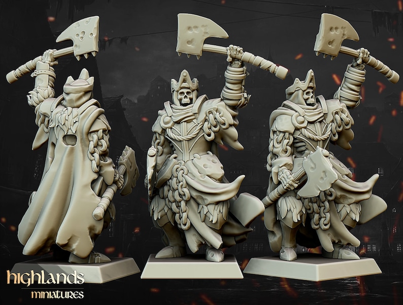 Skeleton Knight of the Black Guard in 28 Mm or 32 Mm Scale | Etsy