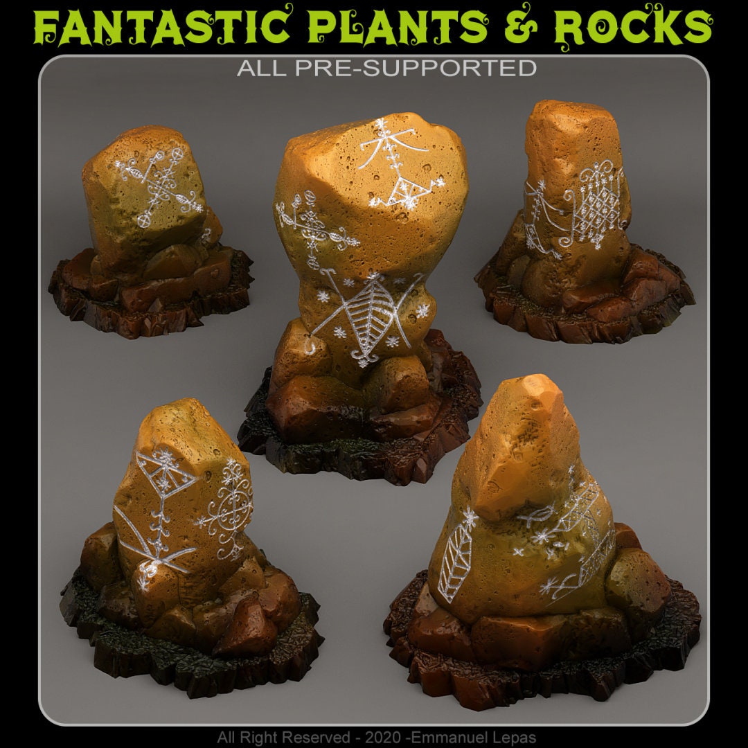 Stones Voodoo Stones, Available in 28 Mm or 32 Mm Scale, Modular for