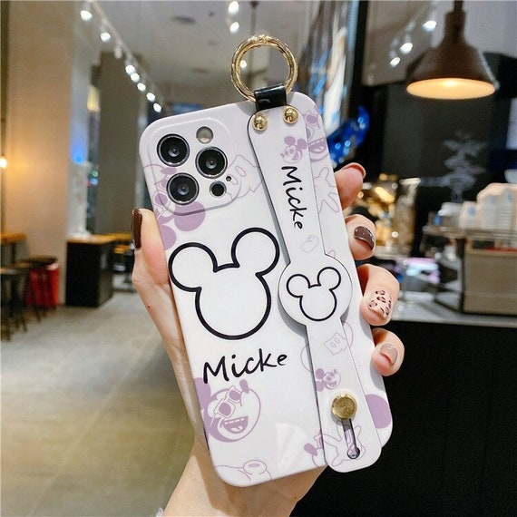 Cute Mickey Mouse Strap Holder Iphone Case For Apple Iphone 12 Etsy