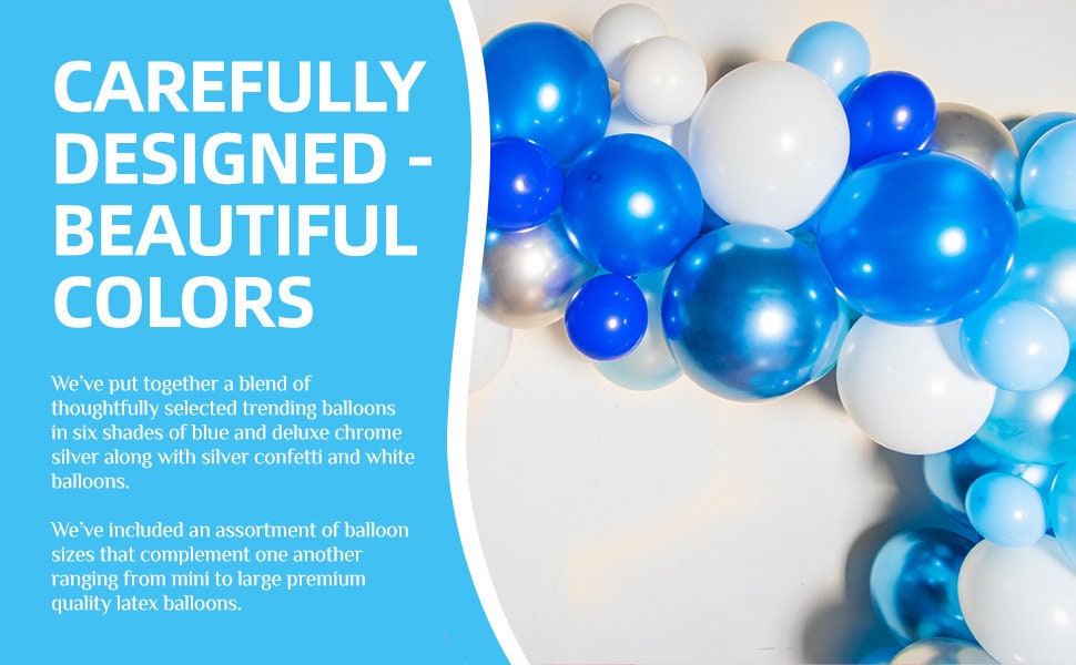 BABY Ballonnen Box (Blauw) - Babyshower Decoratie