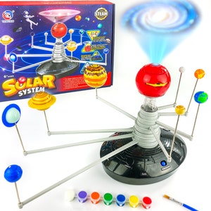 Solar System Model Kit for Kids with Planetarium Projector