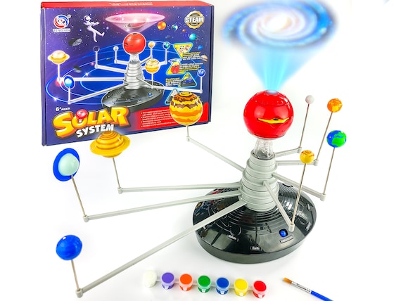 Solar System Model Kit for Kids With Planetarium Projector 