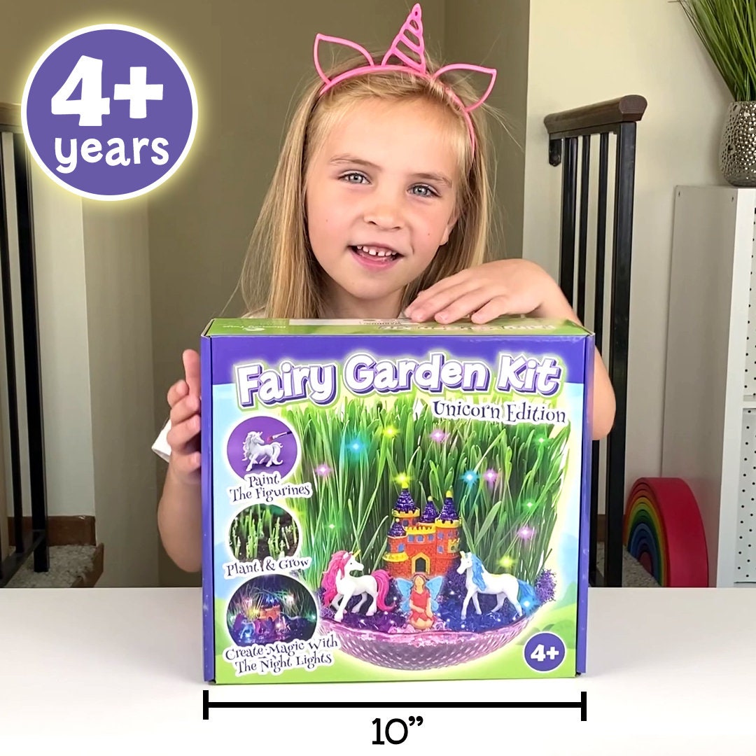 Fairy Unicorn Garden Kit for Kids Light up Fairy Unicorn Etsy