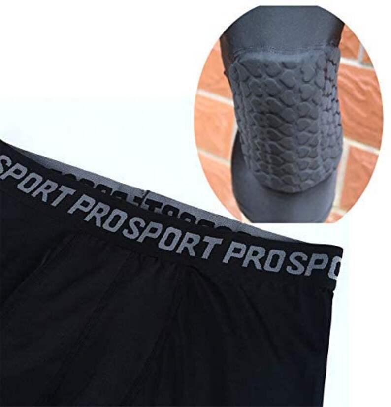 Oss Men's 3/4 Compression Tight Pants Kneepads, Quickdrying. Grappling, Bjj, Mma, Fitness Etsy
