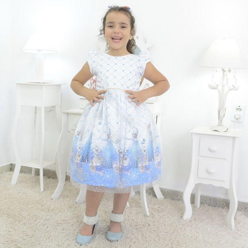 Girl's Dress Elsa Frozen With Glitter French Tulle | Etsy