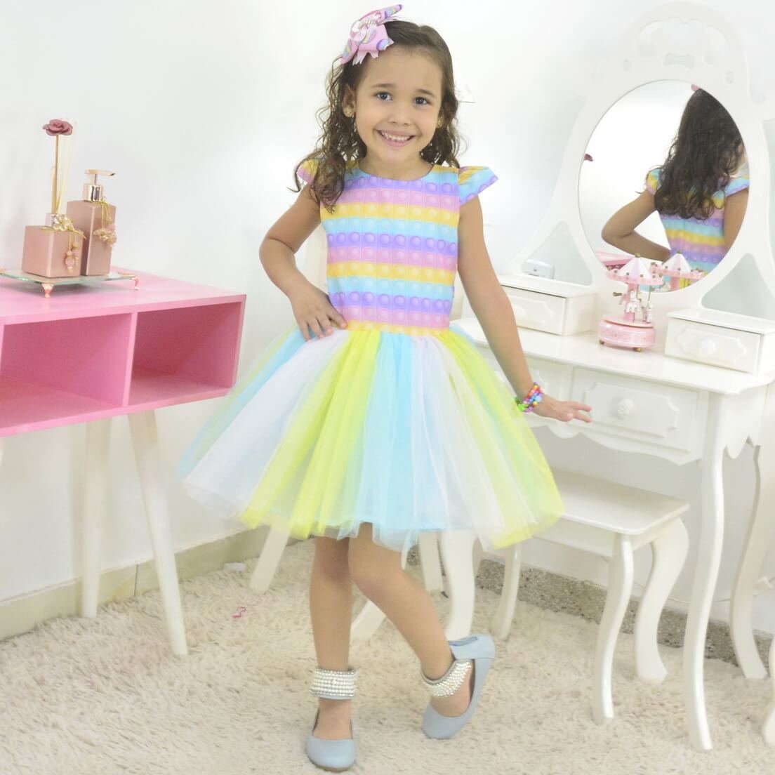 Pop It Fidget Toy Dresses Tutu Skirt Birthday Baby and Girl - Etsy