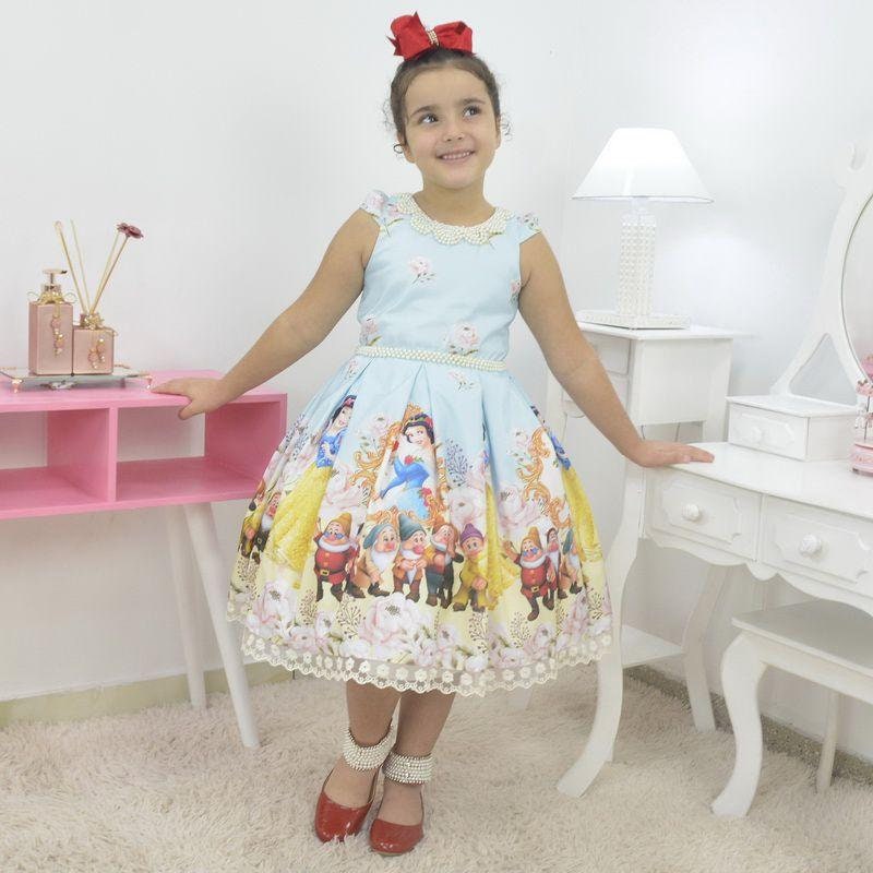 Girl's Luxury Dress Theme Snow White and the Seven Dwarfs - Etsy