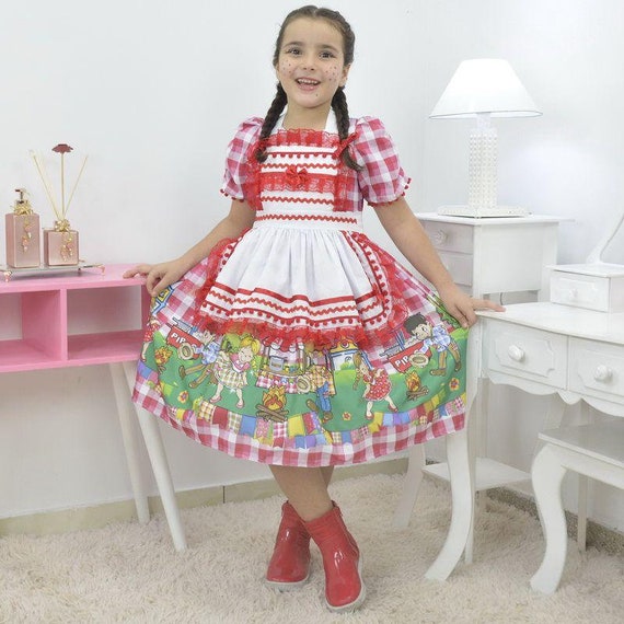 Fiesta de niña de junio vestido de cuadrilla de granja fiesta - Etsy México Fiesta de niña de junio vestido de cuadrilla de granja fiesta - Etsy México