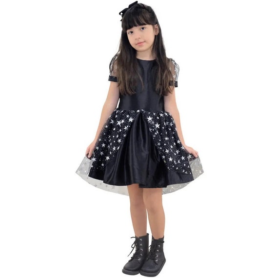 Girls black dress skirt sales