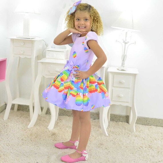 Pop It Toy Fidget Dress Birthday Baby 