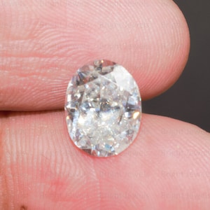 2 Ct Certified Oval Cut VVS1 Clarity DEF Color Moissanite, 9x7mm  Excellent Cut Oval Loose Stone Moissanite for Ring, Earring, Pendant,