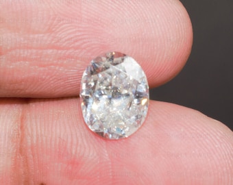 2 Ct Oval Cut DEF VVS1 Moissanite Loose Stone, 9x7mm