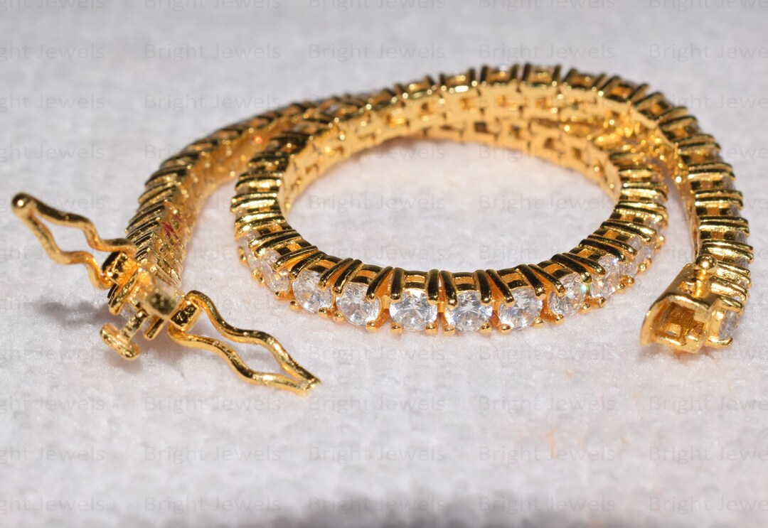 ゴールドメッキ モアサナイトブレスレット Amazon | モアッサナイトテニスブレスレット 4.8-60カラット