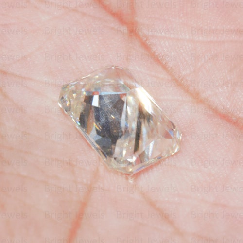 Certified 2 Ct Radiant Cut VVS1 Clarity Moissanite, Loose Stone Moissanite For Pendant, Earring, Bracelet, Ring, DEF shops Color Moissanite Stone