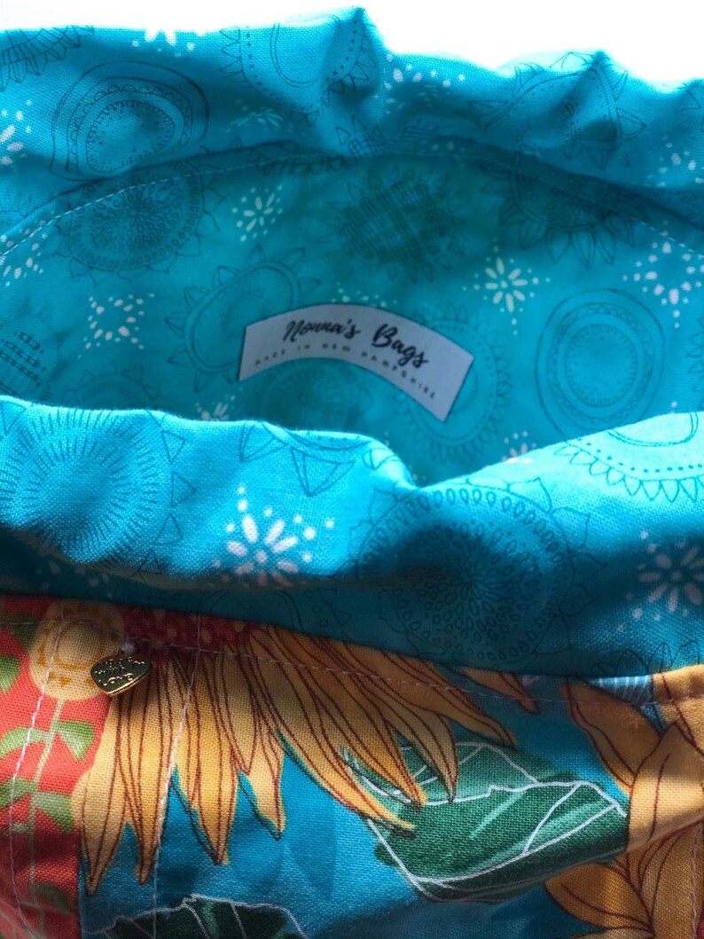 Drawstring Patchwork Backpack