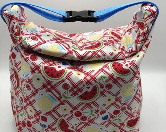 roll top insulated lunch bolsa