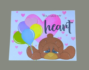 Valentine’s Day card You have my heart card paper crafts handmade gifts for her greeting card