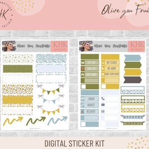 Kit 4 - Olive You Fruitcake| Digital Sticker Kit | iPad & GoodNotes |  for Digital Planners