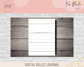 Digital Bullet Journal | KHK Boho Doodles Bujo 1