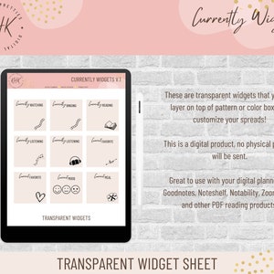 Currently Widgets V.1 | Digital Stickers | Digital Planning | Digital Widgets