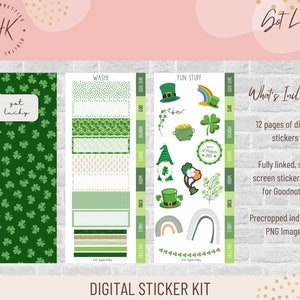 Kit 14 - Got Lucky | Digital Stickers | Functional Stickers for Digital Planning