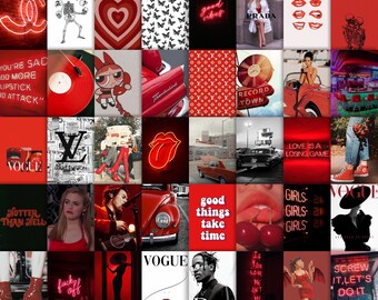 Red Black Collage Etsy Ireland