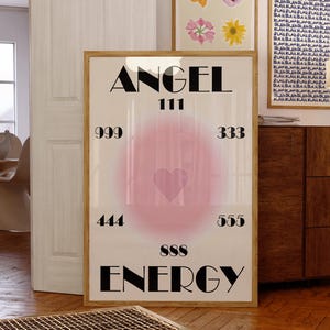 Angel Energy Print: Pastel Aura Abstract Art (Digital Download image 1