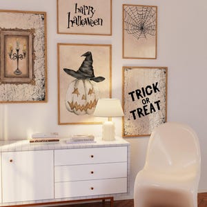 Happy Halloween Wall Art, Spooky Season, Halloween Wall Decor ...