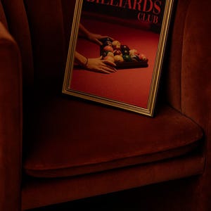 Retro Billiards Club Poster: Vintage Pool Hall Art (digital Download - Etsy