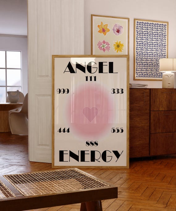Angel Energy Print: Pastel Aura Abstract Art (Digital Download