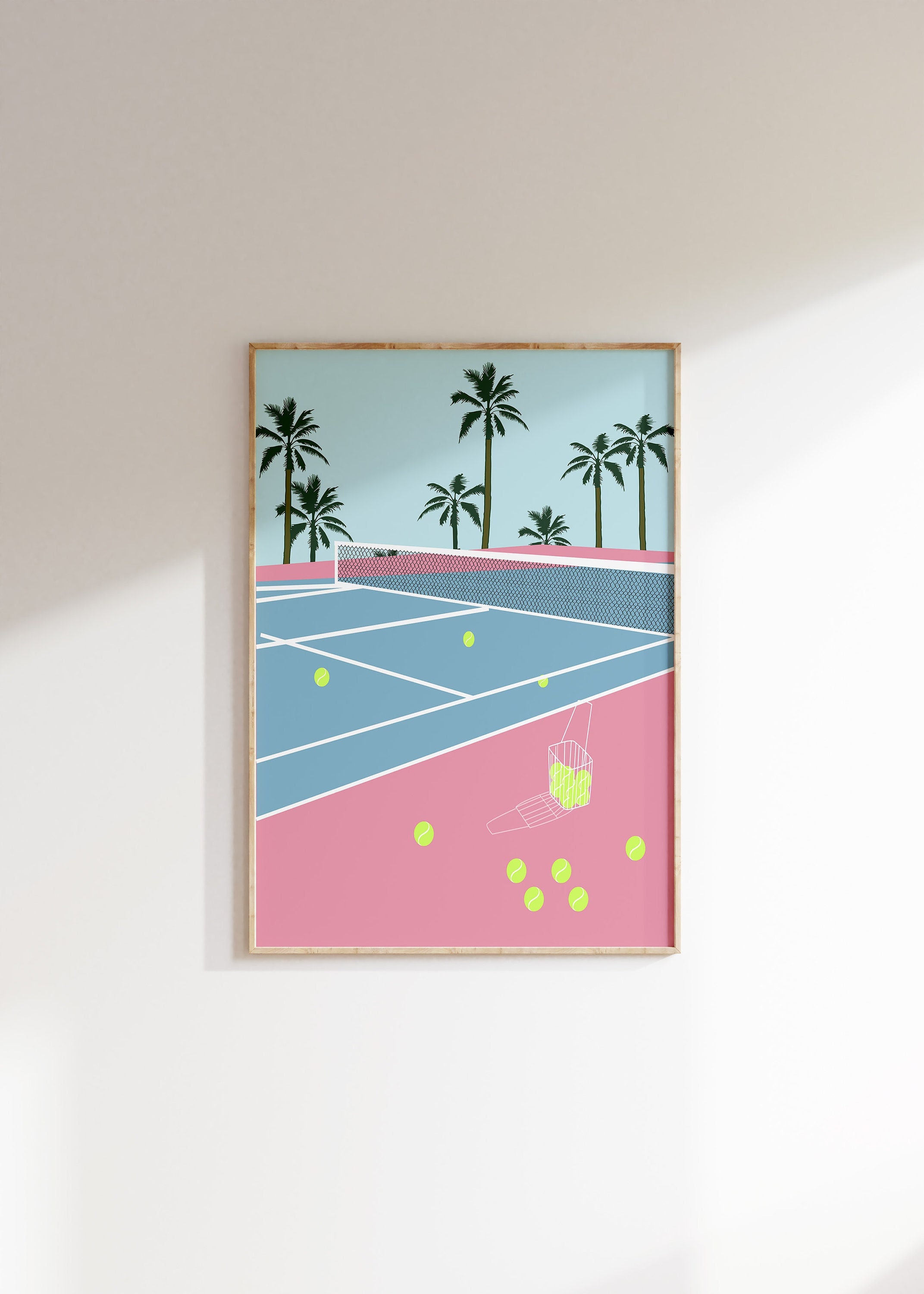 page de destination avec court de tennis et arbres 2040512 Art