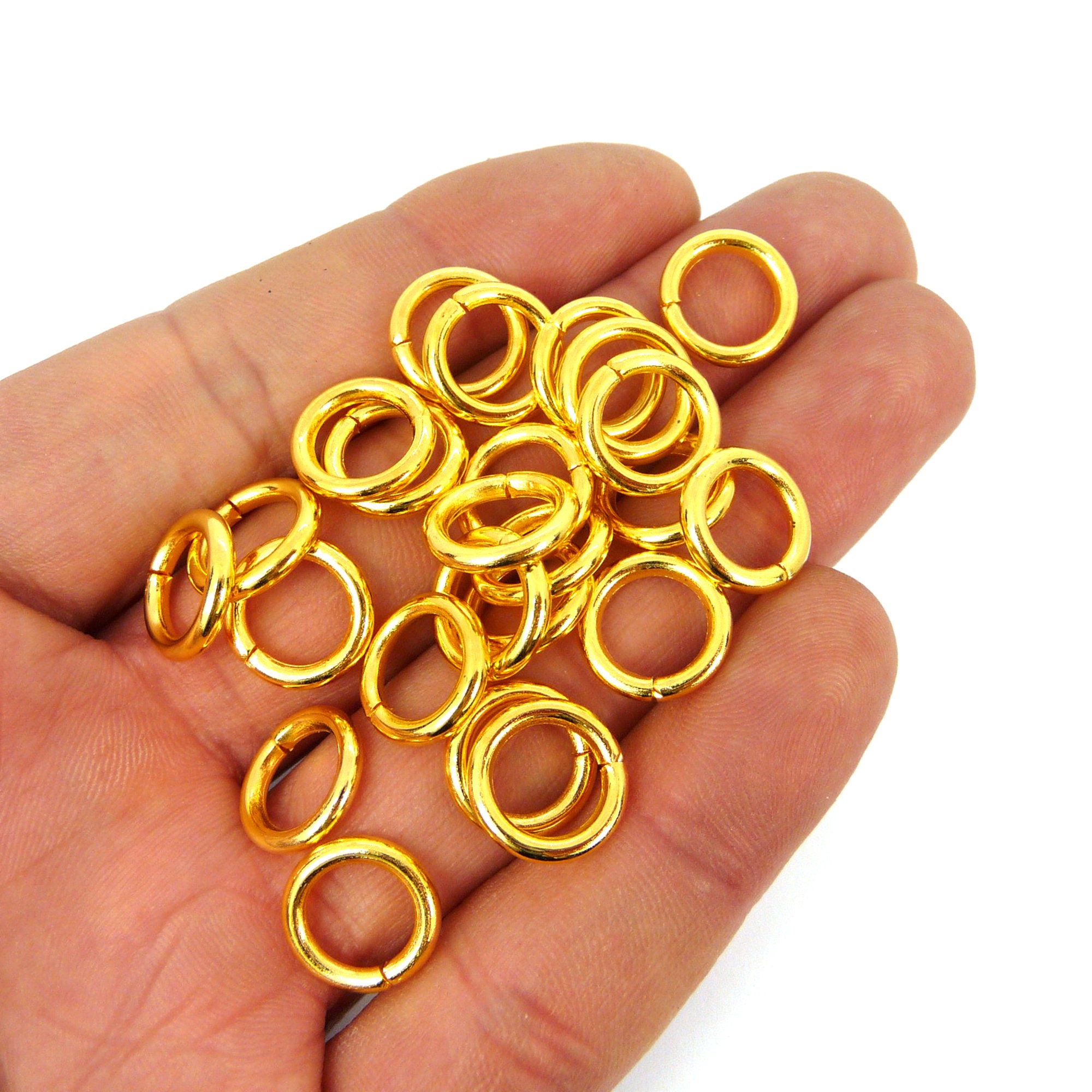 12mm Heavy Duty Iron Gold Jump Rings JR2G Etsy