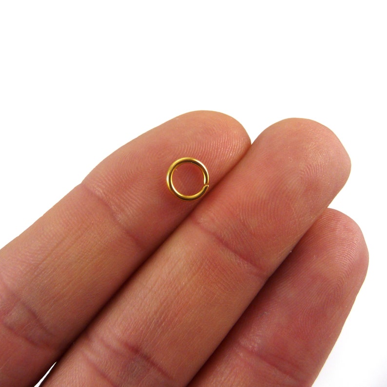 Open Jumprings 7mm outer 18 gauge 1mm JRG78 Lead /& Nickel Free BULK 1000pcs x 7mm Brass Gold Plated Jump Rings