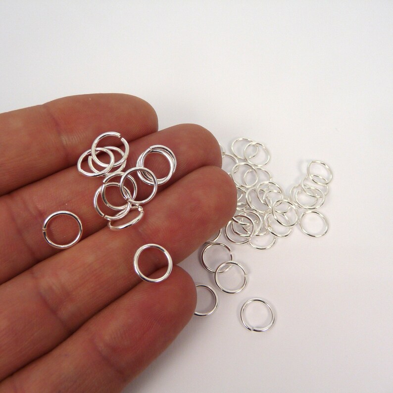 925 STERLING SILVER Open Jump Rings 3mm 4mm 5mm 6mm 7mm Etsy UK