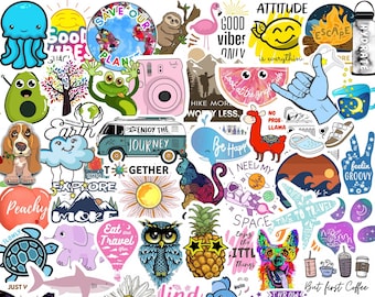 5-70 Sticker Pack Laptop Stickers Cute Stickers Vinyl Water Bottle