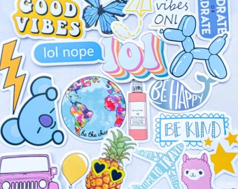 100 RANDOM STICKER PACK for teens and Kids Cute Stickers Waterproof Vinyl Stickers Aesthetic Pack Vsco