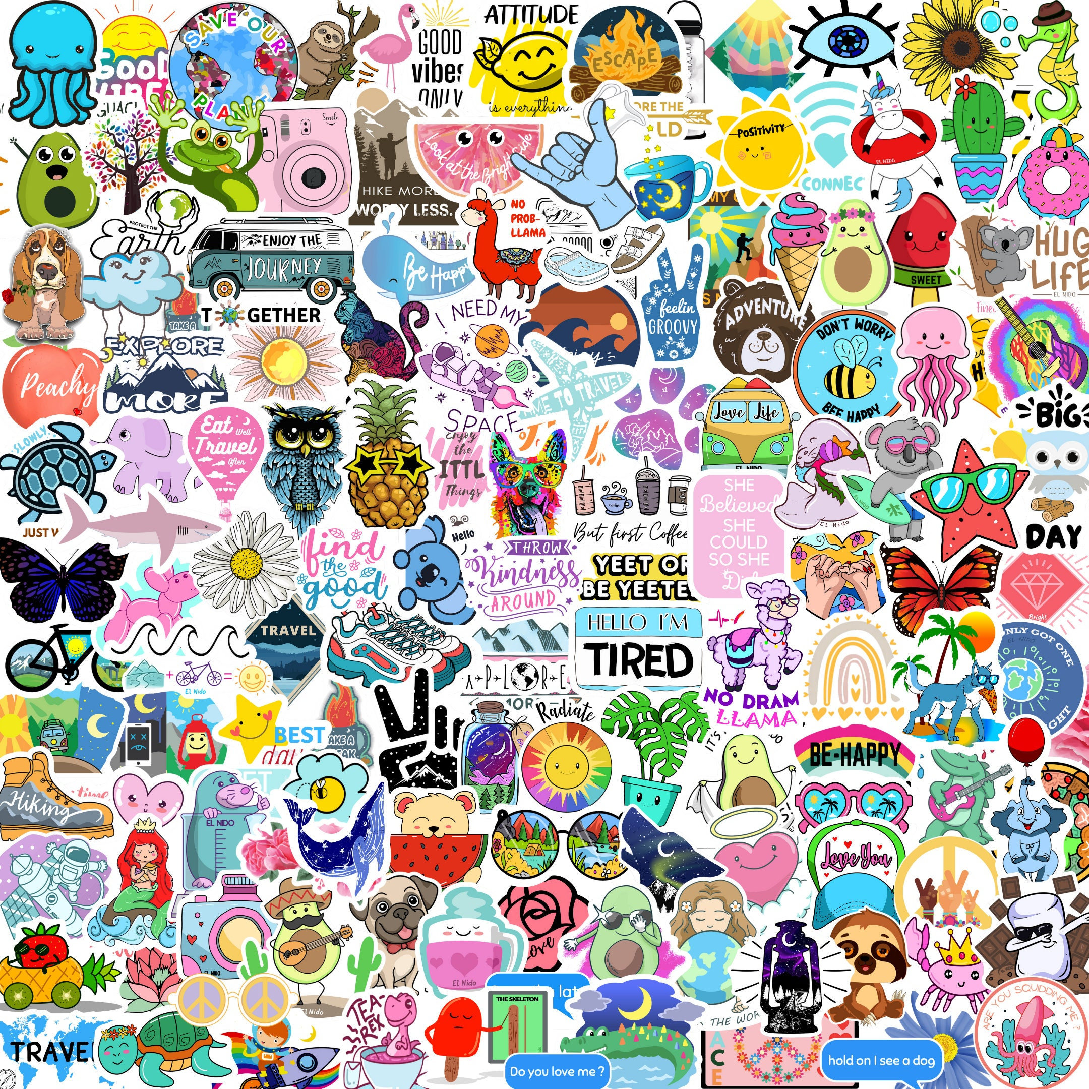 50 Blue Fresh VSCO Cute Stickers For Journal Adorable And Lovely