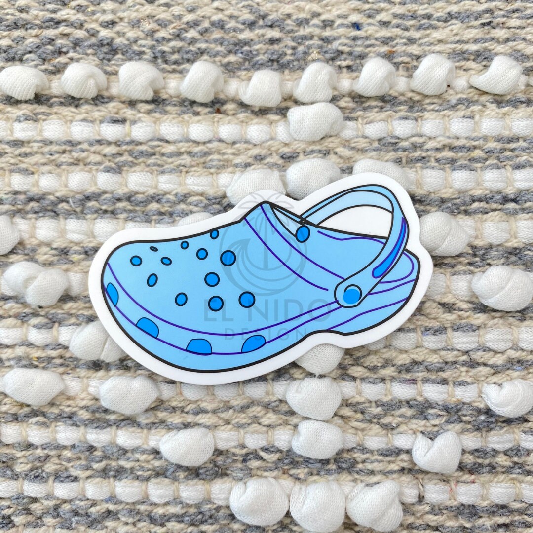 Blue Crocs Vinyl Sticker Best Friend Gift Laptop Decals Etsy