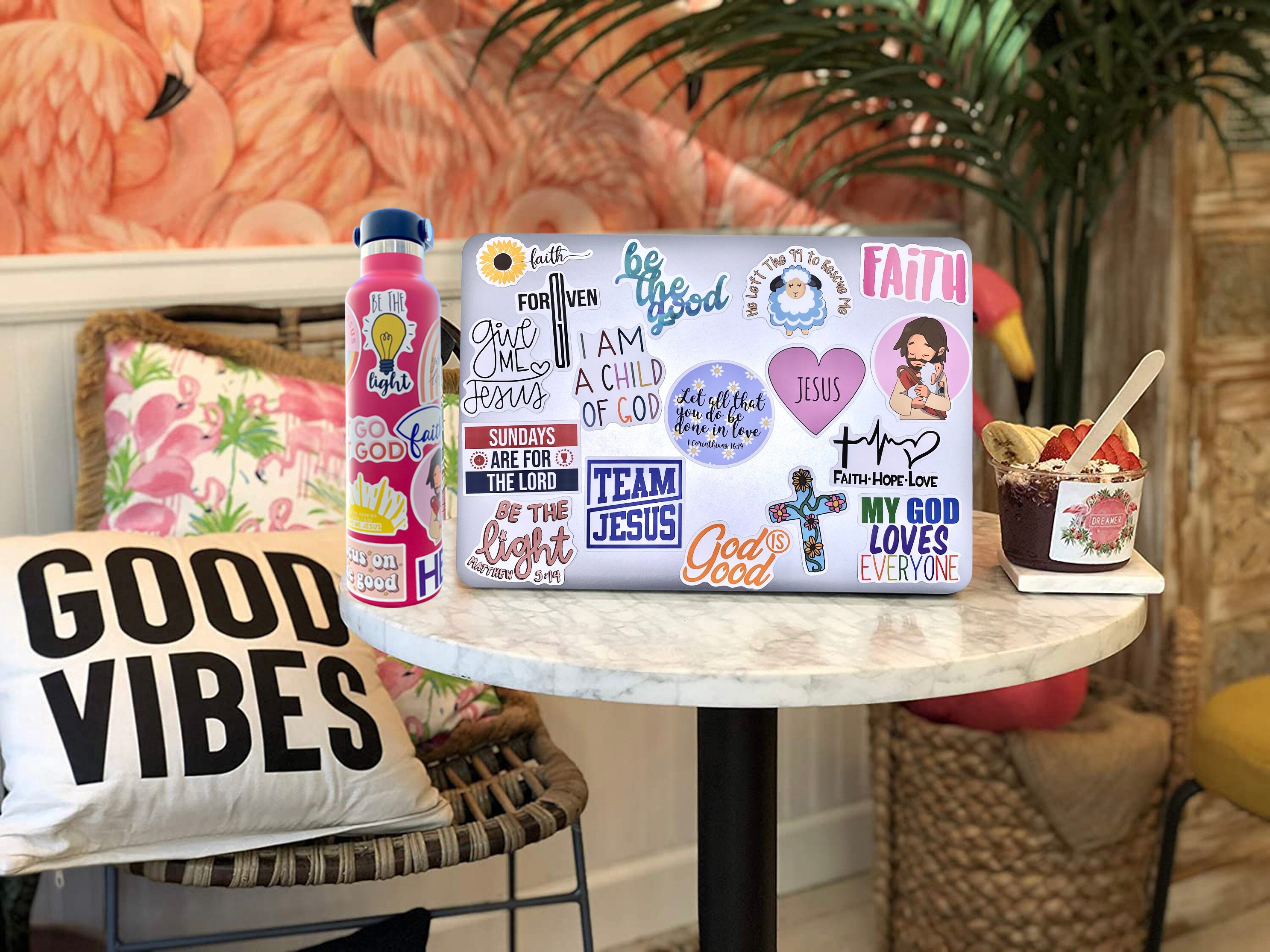 100 Christian Stickers for Water Bottles Jesus Christian Etsy