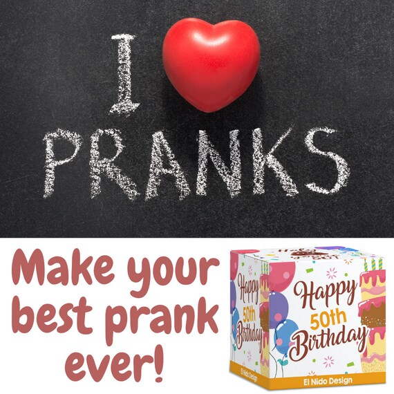 50th Birthday Gifts for Men and Women - Happy Prank Toilet Paper