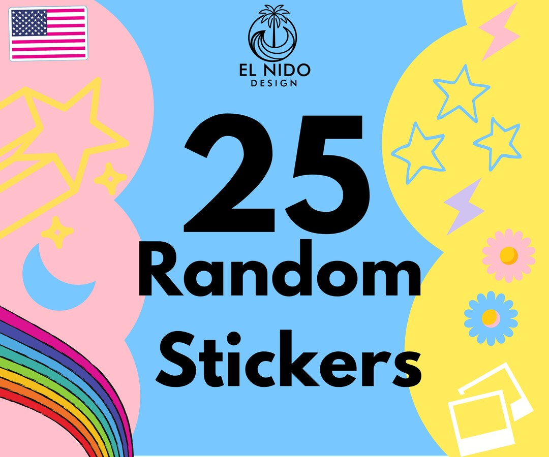 Random Things Sticker 25 Random Stickers Pack From Our Store Cute Stickers, Vsco Stickers ...